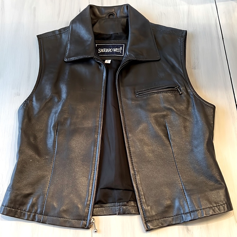 Womens Leather Vest